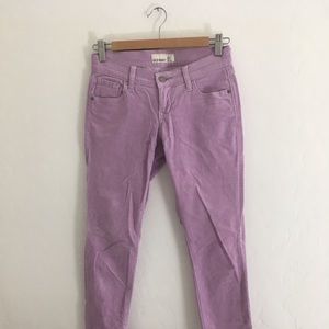 Lavender Corduroy Skinny Jeans